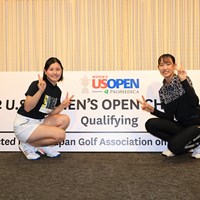 伊藤二花（左）と馬場咲希のアマチュア2人がプレーオフの末に通過。馬場はこの日が17歳の誕生日だった（提供：日本ゴルフ協会） 2022年 全米女子オープン  事前 伊藤二花 馬場咲希