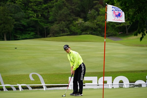 大会連覇を目指す上田桃子。急性胃腸炎から復帰