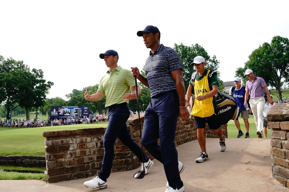 2022年 全米プロゴルフ選手権 初日 ロリー・マキロイ タイガー・ウッズ