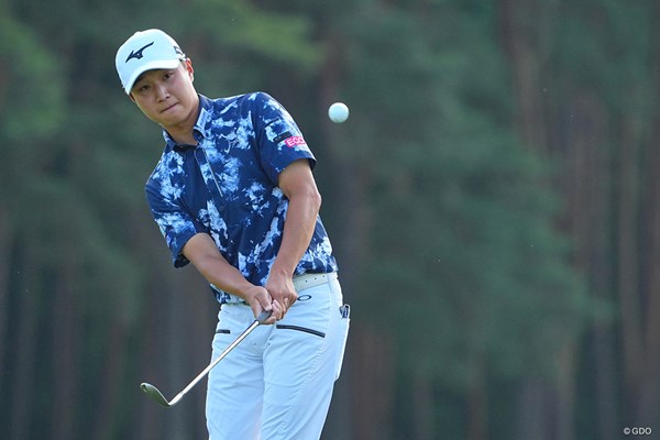 2022年 BMW 日本ゴルフツアー選手権 森ビルカップ 初日 平田憲聖 「1番のピンチ」といえる8番では4打目でチップインを決めてパーセーブ