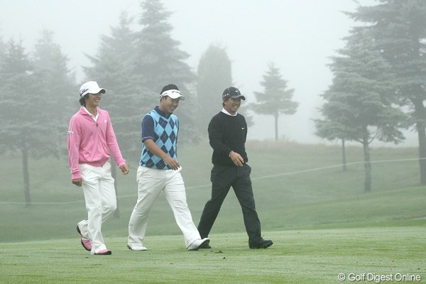 2010年 長嶋茂雄 INVITATIONAL セガサミーカップゴルフトーナメント 初日 石川遼、薗田峻輔、深堀圭一郎