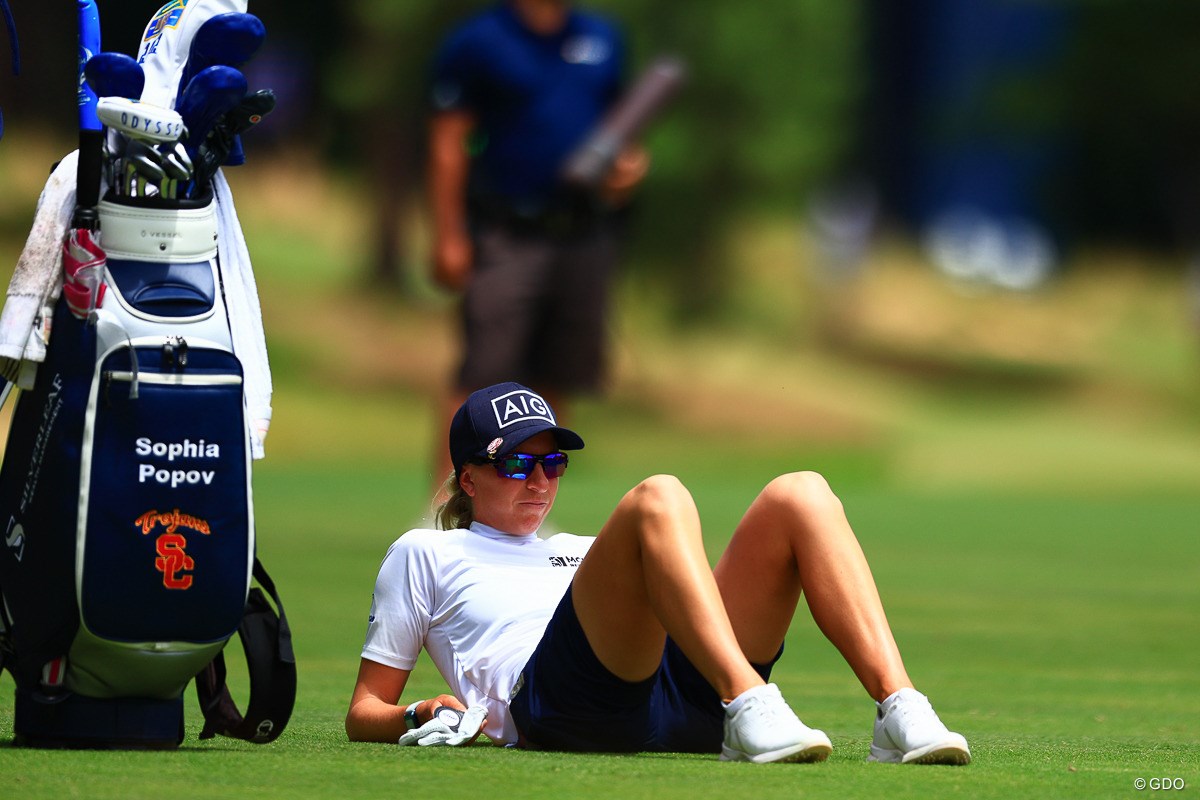 2022年 全米女子オープン 2日目 ソフィア・ポポフ