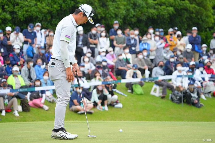 惜しくも最後のパットは決めきれず 2022年 BMW 日本ゴルフツアー選手権 森ビルカップ 最終日 岩崎亜久竜