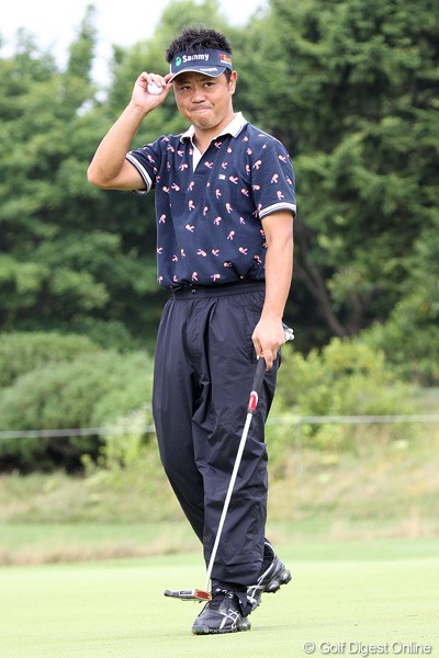 2010年長嶋茂雄 INVITATIONAL セガサミーカップゴルフトーナメント 2日目 梶川剛奨 ホストプロの梶川剛奨。イーブンの暫定50位タイで予選突破を確実なものとした
