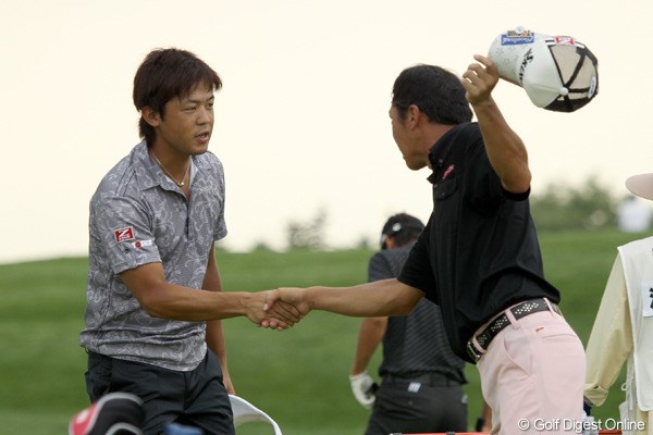 2010年長嶋茂雄 INVITATIONAL セガサミーカップゴルフトーナメント 2日目 額賀辰徳 この日8バーディ、ノーボギー。コースレコードを記録した額賀辰徳