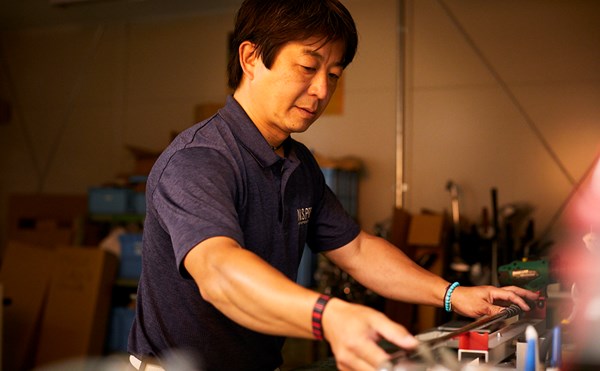 日本シャフト ツアー担当・石橋さん 「今年中にカーボンシャフトで優勝者を出す」という願いが達成された(撮影:岡崎健志)