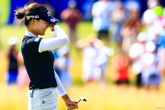 優勝の瞬間に涙がこぼれた 2022年 KPMG全米女子プロゴルフ選手権  最終日 チョン・インジ