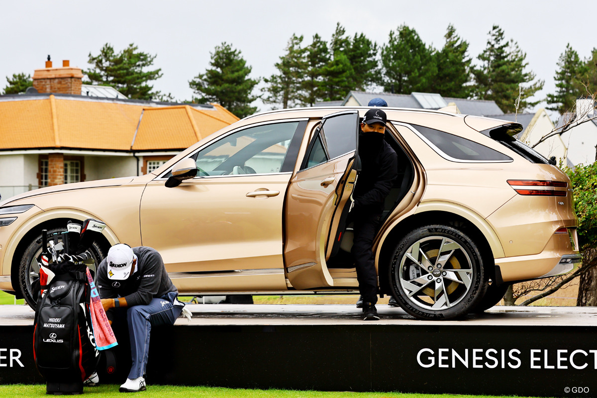 車の中からこんにちわ 22年 ジェネシス スコットランドオープン 事前 松山英樹 フォトギャラリー Gdo