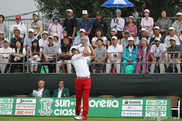 石川がスタートした8時40分ごろから雨が降り始めた