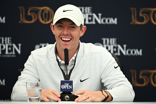 自信みなぎるマキロイ。今季メジャー3戦すべてで優勝争いに絡んでいる(Stuart Franklin／R&A／R&A via Getty Images)