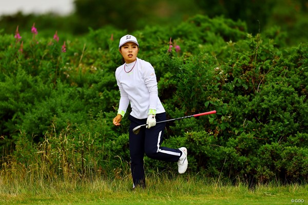 2022年 トラストゴルフ スコットランド女子オープン 初日 古江彩佳 雨風に負けず5バーディを奪取