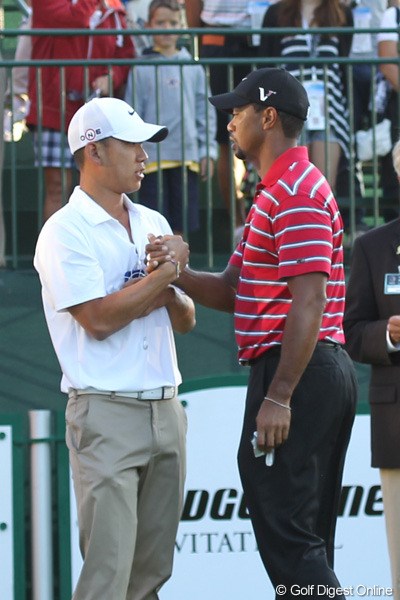 2010年 WGCブリヂストンインビテーショナル 最終日 タイガー・ウッズ＆アンソニー・キム