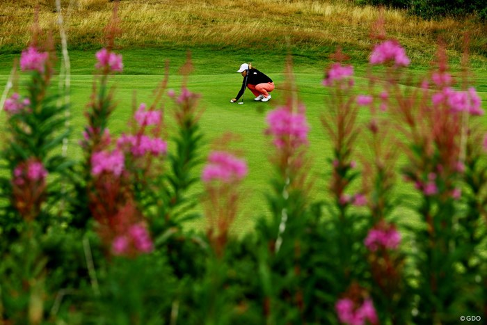 ロングパットもしっかり決まりました 2022年 トラストゴルフ スコットランド女子オープン 3日目 古江彩佳