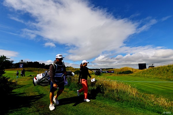 2022年 トラストゴルフ スコットランド女子オープン 3日目 古江彩佳 晴れ間が。スコットランド天気は急激に変わる