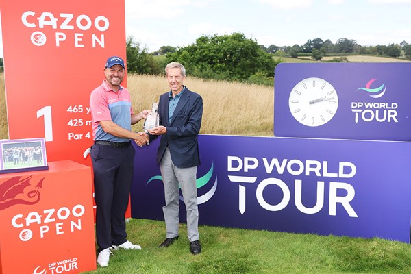 47歳のデービッド・ハウエルは欧州ツアーで700試合目の出場を祝福された(Warren Little/Getty Images)