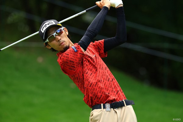 2022年 日本プロゴルフ選手権大会 2日目 安本大祐 首位タイに浮上した安本大祐。ツアー初優勝を目指す