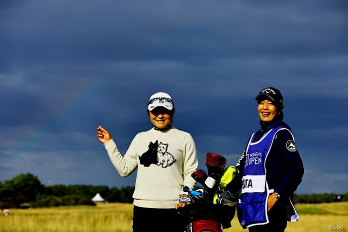 ちょっと虹がでてる 2022年 AIG女子オープン（全英女子） 2日目 藤田さいき 下村真由美