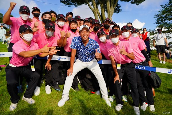 2022年 日本プロゴルフ選手権大会 最終日 堀川未来夢 日大の後輩たちの前で国内メジャー2勝目