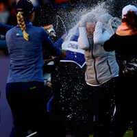 シャンパンファイト 2022年 AIG女子オープン（全英女子） 最終日 アシュリー・ブハイ