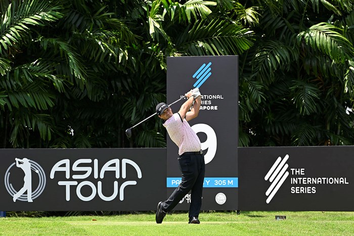 アジアンツアーに参戦したパトリック・リード（大会提供） 2022年 インターナショナルシリーズ シンガポール  初日 パトリック・リード