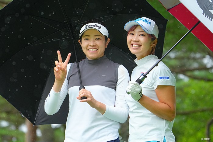 2人とも素敵な笑顔をありがとう！ 2022年 NEC軽井沢72ゴルフトーナメント 2日目 仲宗根澄香 葭葉ルミ