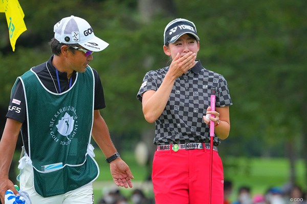2022年 NEC軽井沢72ゴルフトーナメント  最終日 岩井千怜 笑顔から一転してうれし涙がこぼれる初優勝となった