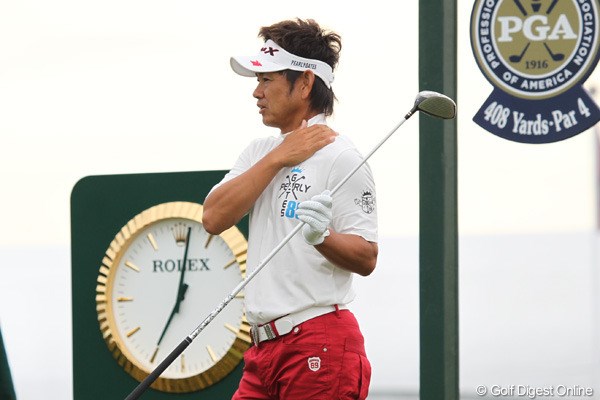 藤田寛之／全米プロゴルフ選手権3日目 7時2分にティグラウンドに到着した藤田寛之