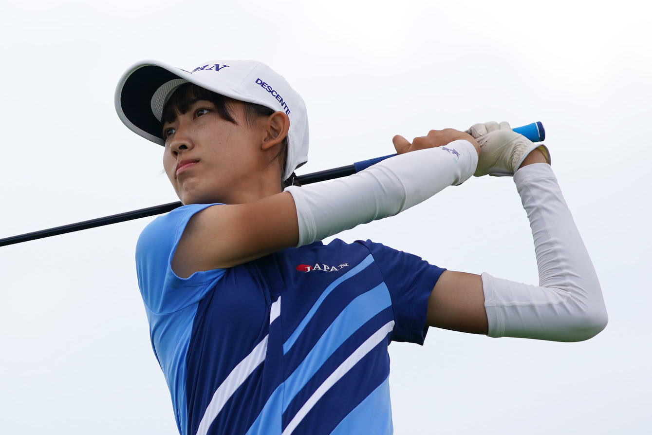 馬場咲希3打差5位で最終日へ「優勝目指して」／世界アマチーム選手権