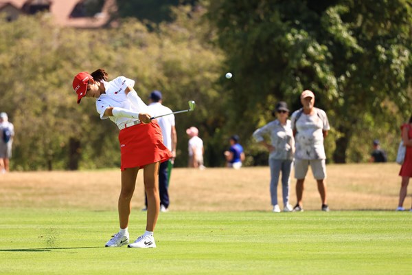 2022年 世界女子アマチュアゴルフチーム選手権 最終日 馬場咲希 最終日をプレーする馬場咲希