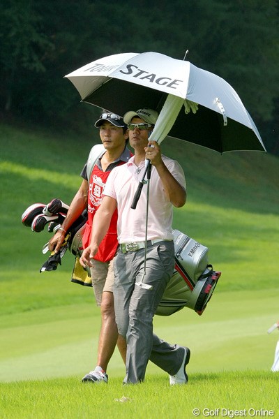 2010年 関西オープンゴルフ選手権競技2日目 宮里優作 13番のダボが痛かったが・・・上位にはとどまっている宮里優作