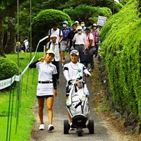 4アンダーで折り返したんですけど 2022年 日本女子プロゴルフ選手権大会コニカミノルタ杯 初日 安田佑香