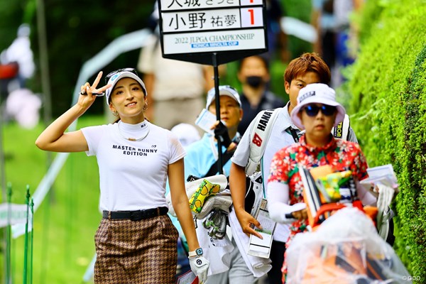 2022年 日本女子プロゴルフ選手権大会コニカミノルタ杯 2日目 脇元華 いつも笑顔が多い
