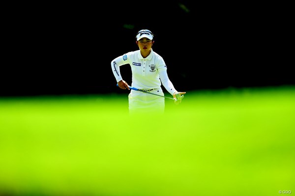 2022年 日本女子プロゴルフ選手権大会コニカミノルタ杯 最終日 山下美夢有 苦しい時間が続く