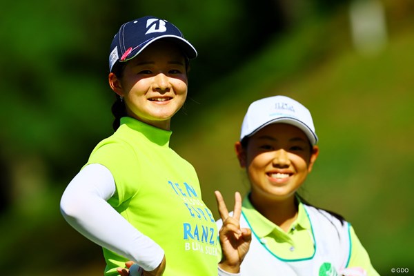 2022年 日本女子プロゴルフ選手権大会コニカミノルタ杯 4日目 川崎春花 キャディは高校ゴルフ部の2年後輩