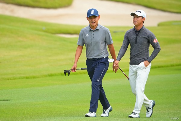 2022年 パナソニックオープンゴルフチャンピオンシップ 初日 大西魁斗 桂川有人 2人は仲良し？ずっと2人で楽しそうにラウンドしてましたね。