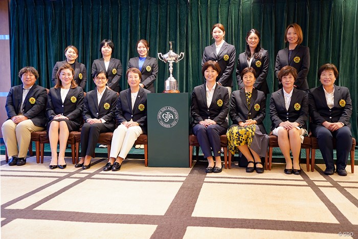 開幕2日前に歴代優勝者が出席するチャンピオンズディナーが行われた 2022年 日本女子オープンゴルフ選手権 事前 勝みなみ 原英莉花 テレサ・ルー