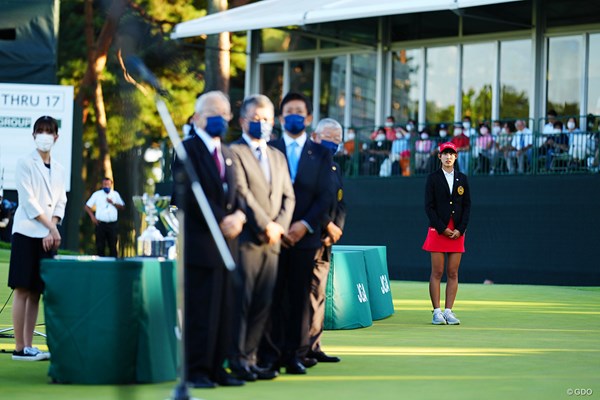 2022年 日本女子オープンゴルフ選手権 最終日 馬場咲希 決めポーズ