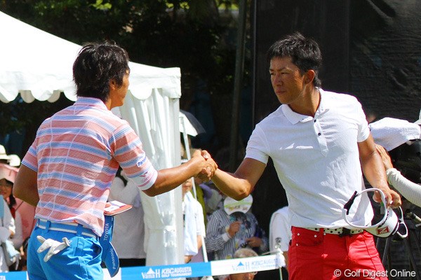 2010年 VanaH杯KBCオーガスタゴルフトーナメント 上井邦浩＆石川遼 上井邦浩が17アンダー単独首位、石川遼は2打差の5位タイに後退
