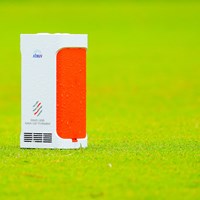 空気除菌脱臭機のティーマーク 2022年 スタンレーレディスホンダゴルフトーナメント 初日 ティマーク