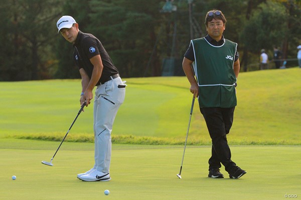 2022年 日本オープンゴルフ選手権競技  事前 中島啓太 前週から投入したパター。握りも順手にして2試合目