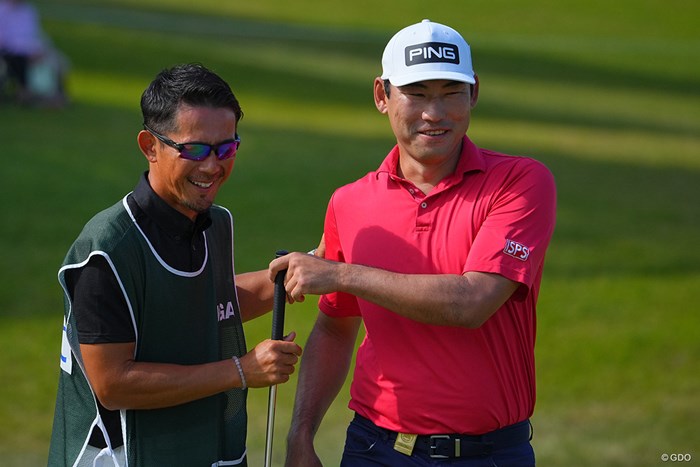 3番のナイスパーセーブで笑顔も。 2022年 日本オープンゴルフ選手権競技 2日目 チャン・キム