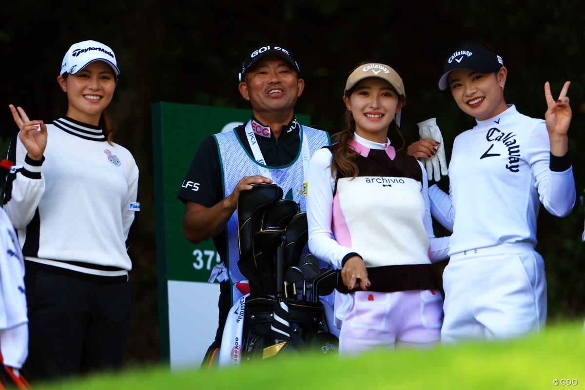 2022年 NOBUTA GROUP マスターズGCレディース 2日目 河本結 臼井麗香 新垣比菜