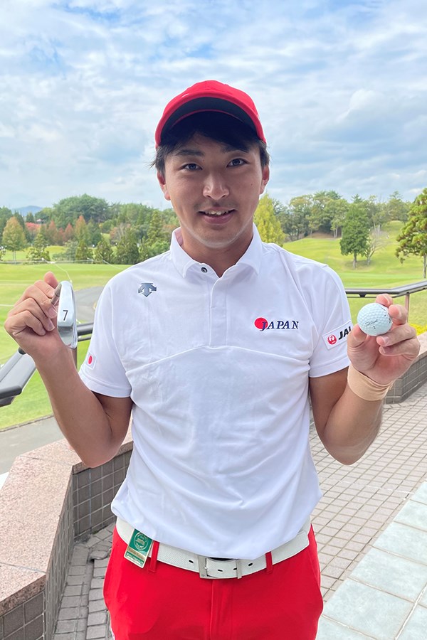 2022年 日本オープンゴルフ選手権競技  3日目 鈴木晃祐 アマチュアの鈴木晃祐が人生初のホールインワンを達成した（大会提供）
