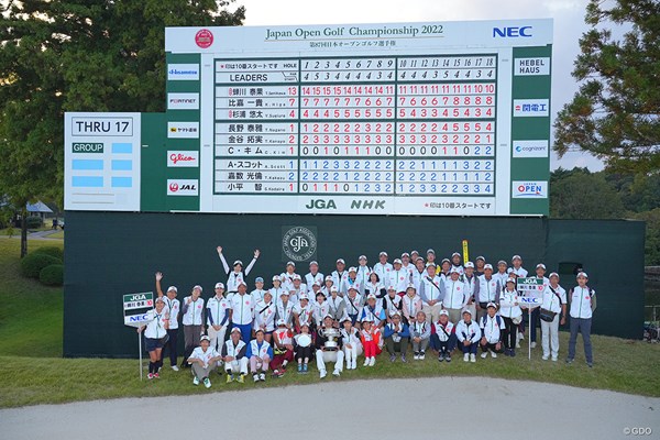 2022年 日本オープンゴルフ選手権競技 最終日 蝉川泰果 ボランティアさんもありがとう！