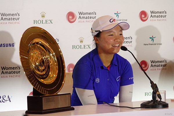 2022年 アジアパシフィック女子アマチュアゴルフ選手権  最終日 ファン・ティンシュアン 優勝した台湾のファン・ティンシュアン