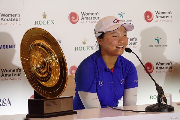 優勝した台湾のファン・ティンシュアン