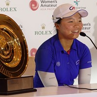 優勝した台湾のファン・ティンシュアン 2022年 アジアパシフィック女子アマチュアゴルフ選手権  最終日 ファン・ティンシュアン