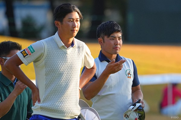 2022年 三井住友VISA太平洋マスターズ  2日目 星野陸也 蝉川泰果 星野陸也が蝉川のショットを称賛した