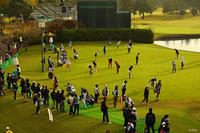 GOLFTVがサービス終了を発表した 2022年 伊藤園レディスゴルフトーナメント  2日目 練習場