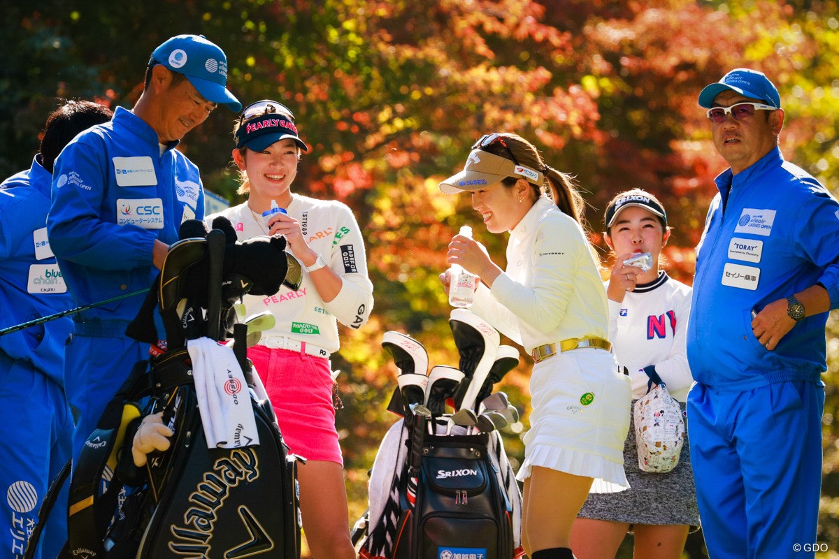 2022年 大王製紙エリエールレディスオープン 2日目 原英莉花 西村優菜 山下美夢有